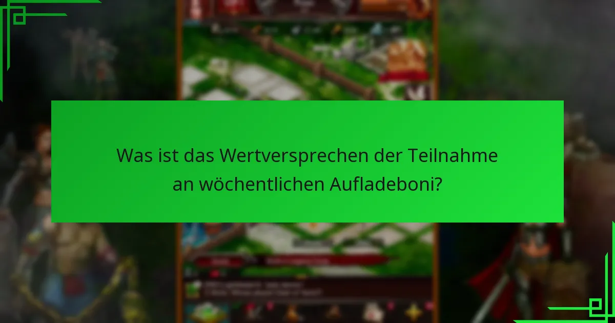 Wie löse ich wöchentliche Aufladeboni ein?