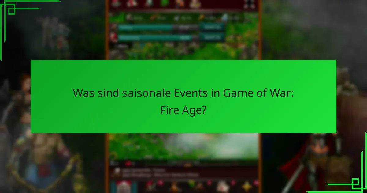 Wie lange dauern saisonale Events?
