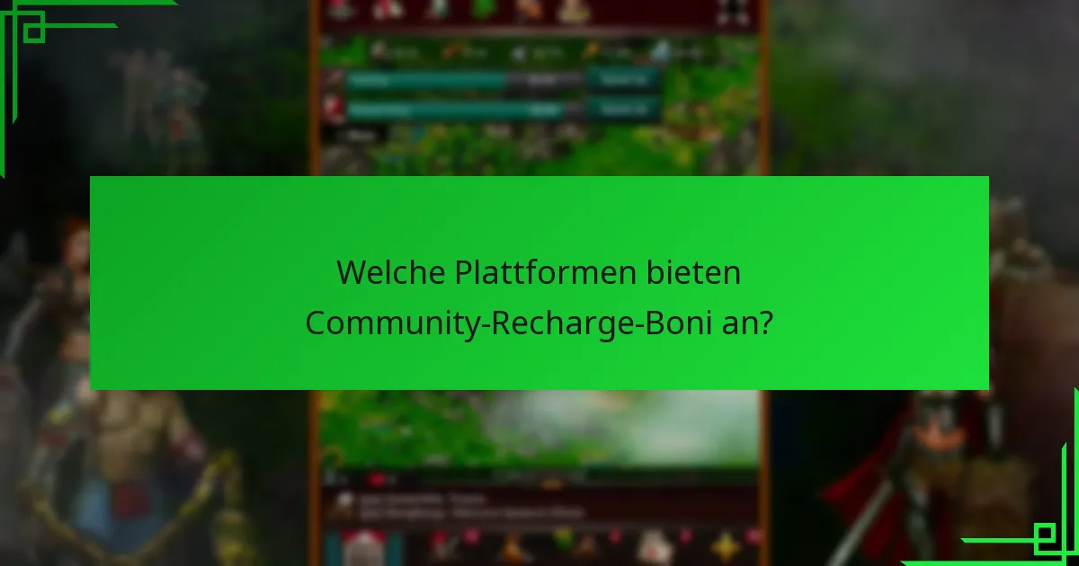 Welche Herausforderungen sind mit Community-Recharge-Boni verbunden?