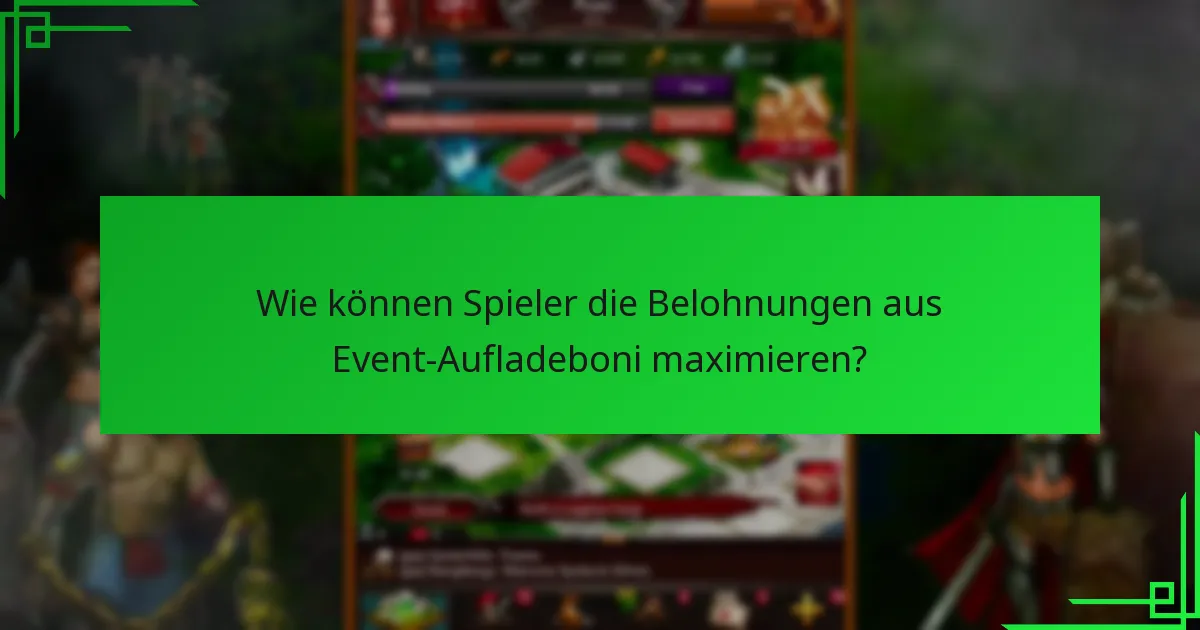 Wo findet man Informationen zu bevorstehenden Aufladebonus-Events?